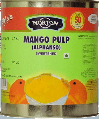 Mango Pulp (Alphonso) Sweetend